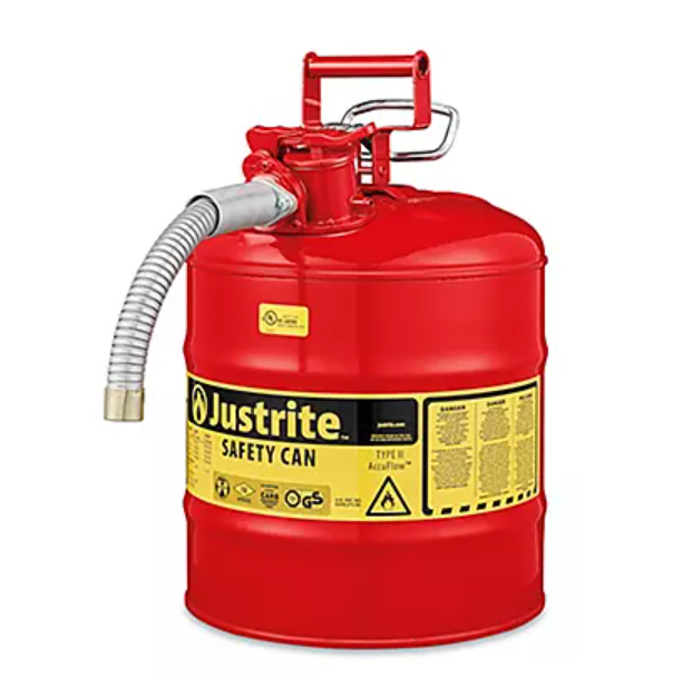 Gas Can - Type II, Red, Gasoline, 5 Gallon