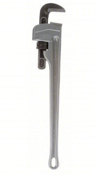 RIDGID Pipe Wrench: Aluminum, 3 in Jaw Capacity, Serrated, 24 in Overall Lg, I-Beam