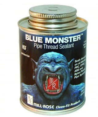 BLUE MONSTER Pipe Thread Sealant: Heavy-Duty Industrial Grade, 8 fl oz, Can, Blue