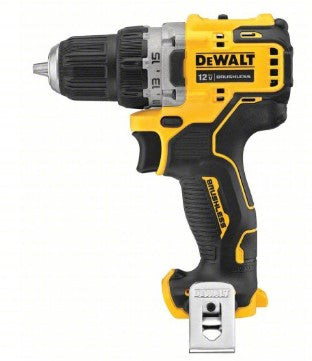 Roll over image to zoom.  Product Image Feedback  Compare DEWALT Drill: 12V DC, Subcompact Premium, 3/8 in Chuck, 1,500 RPM Max., Brushless Motor, XTREME