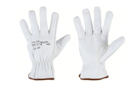 PIP Leather Gloves: S ( 7 ), Drivers Glove, Goatskin, Std, Full Leather Leather Coverage, 12 PK