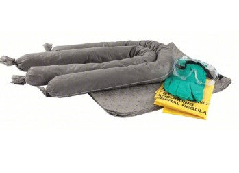 BRADY SPC ABSORBENTS Spill Kit: 3 gal Volume Absorbed Per Kit, Pr of Goggles/Pr of Nitrile Gloves