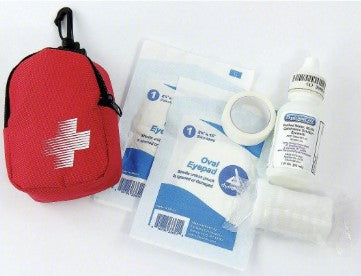 FIRST AID ONLY Eye Care Kit: Gen Purpose, 1 People Served, 5 Components, Fabric