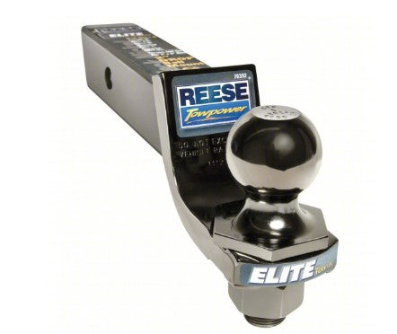 REESE Black Nickel Ball Mount Kit: III, 1 in Compatible Ball Shank Dia, 2 in Compatible Ball Dia