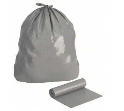 ABILITY ONE Trash Bags: 55 gal Capacity, 41 in Wd, 54 in Ht, 0.7 mil Thick, Gray, 100 PK