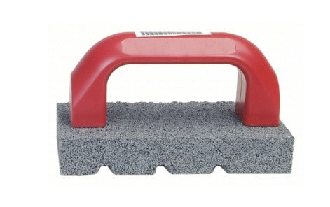 NORTON Rubbing Brick: Fluted with Handle, 6" L x 3" W x 1" H, Silicon Carbide, 20 Grit