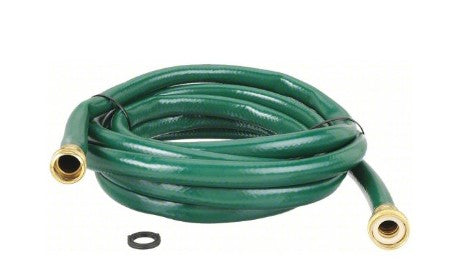 Water Hose: PVC, 5/8 in Inside Dia., 15 ft Lg, FGHT x MGHT, Green