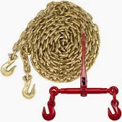 5/16" x 20' Grade 70 Transport Chain and Binder Kit