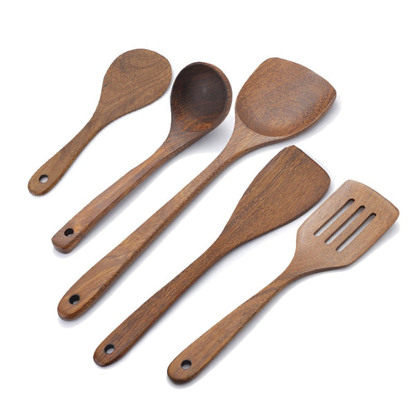 Wooden Non-Stick Spatulas & Spoons - Le Spatula