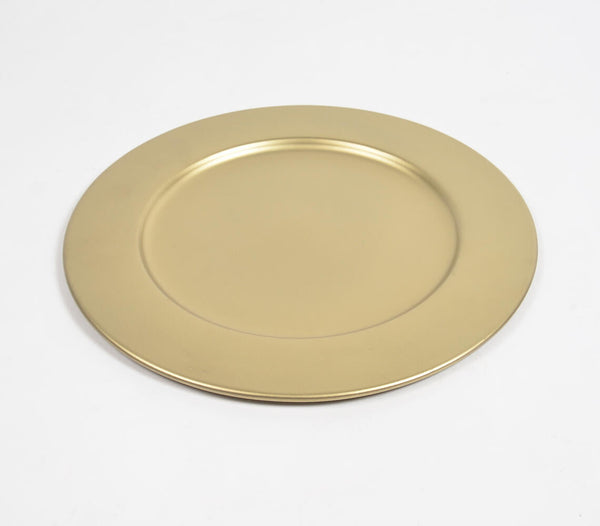 Gold-Toned Sun Round Charger Plate