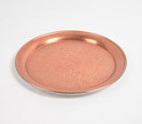 Floral Bronze-Toned Round Charger Plate