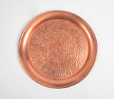 Floral Bronze-Toned Round Charger Plate