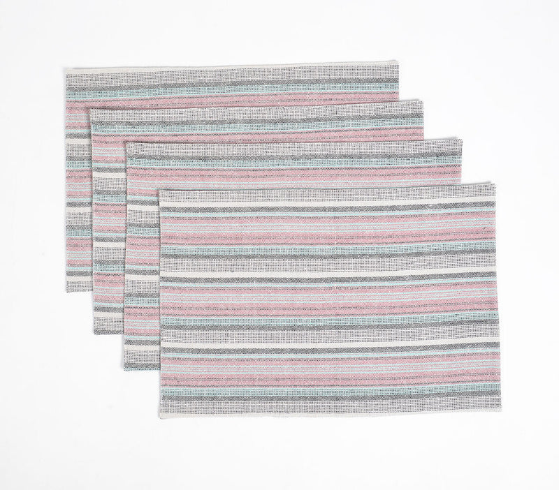 Woven Classic Striped Placemats (set of 4)
