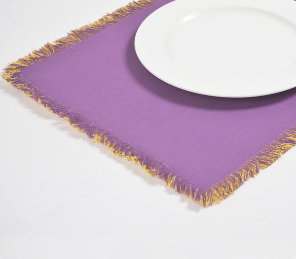 Reversible Placemats with Fringes 13x19" (Set of 6)