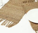 Hand Braided Tasseled Placemats (set of 4)