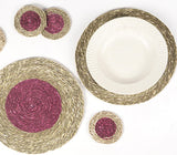 Handwoven Sabai Grass Placemats & Coasters (set of 4 each)