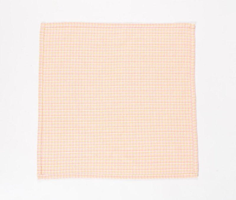 Pastel Peach Handloom Napkins (Set of 4)