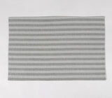 Striped Grey Cotton Placemats (set of 4)