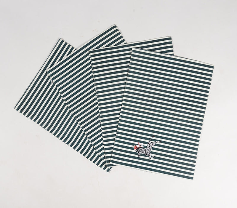Striped Monotone Placemats (set of 4)