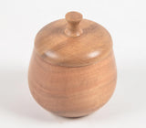 Turned Acacia Wood Jar with Lid