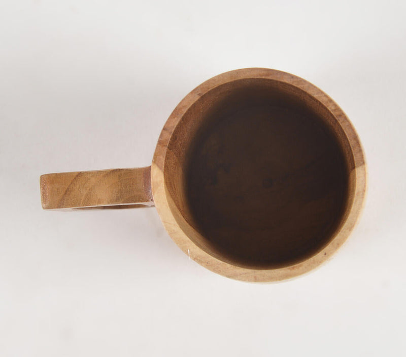 Turned Acacia Wood Beer Mug