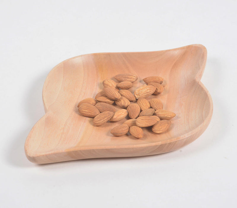 Shell-Cut Neem Wood Serving Platter