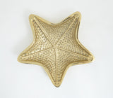 Textured Gold Tined Star Fish Aluminium Tray