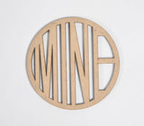Laser Cut MDF Typographic Coasters (Set of 4)