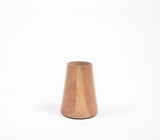 Wood Turned Cylindrical Tapered Vase