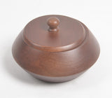 Classic Wooden Serving Bowl with Lid (Large)