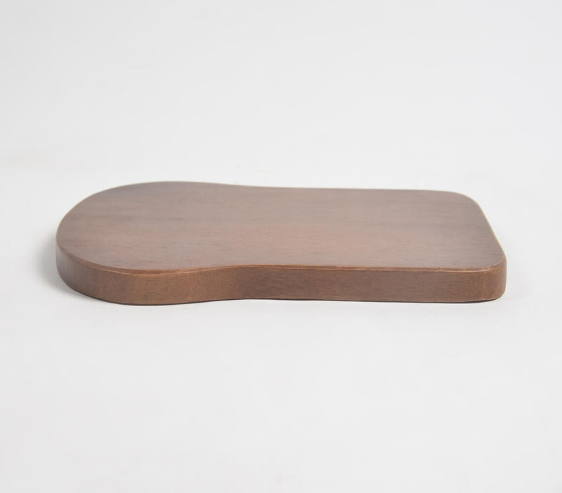 Bread Slice-Shaped Wooden Serving Platter