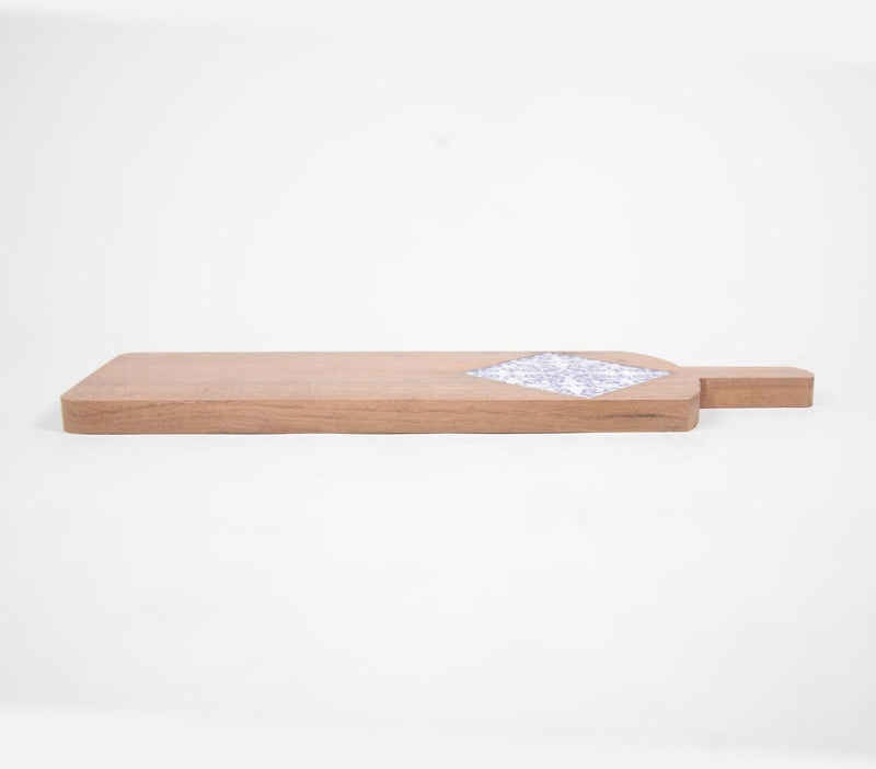 Floral Resin Diamond Mango Wood Chopping Board