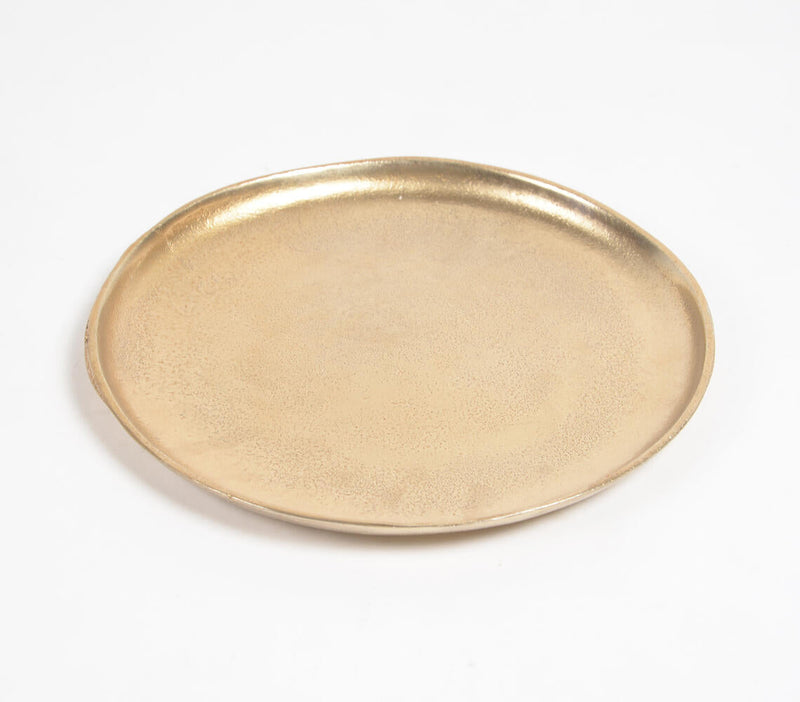 Lacquered Gold-Toned Aluminium Plate