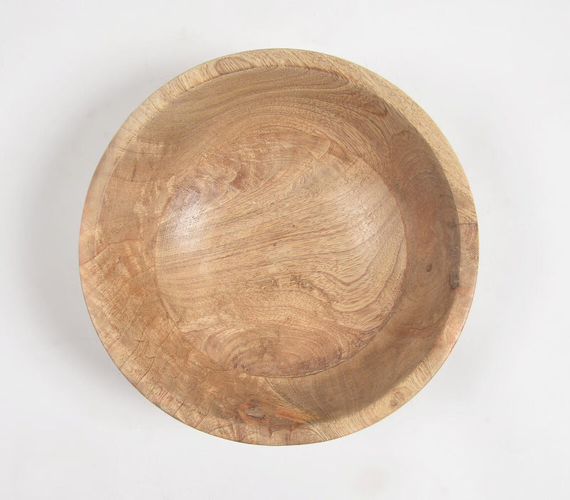 Wood Turned Classic Ribbed Bowl