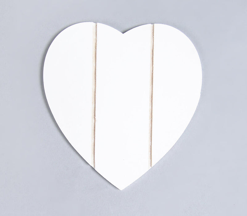 Hand Cut Wooden Heart Coasters with Holder (Set Of 4)