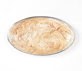 Gold-toned Textured Oval Egg Plate