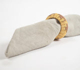 Statement Iron & Cane Round Napkin Ring (Set of 4)