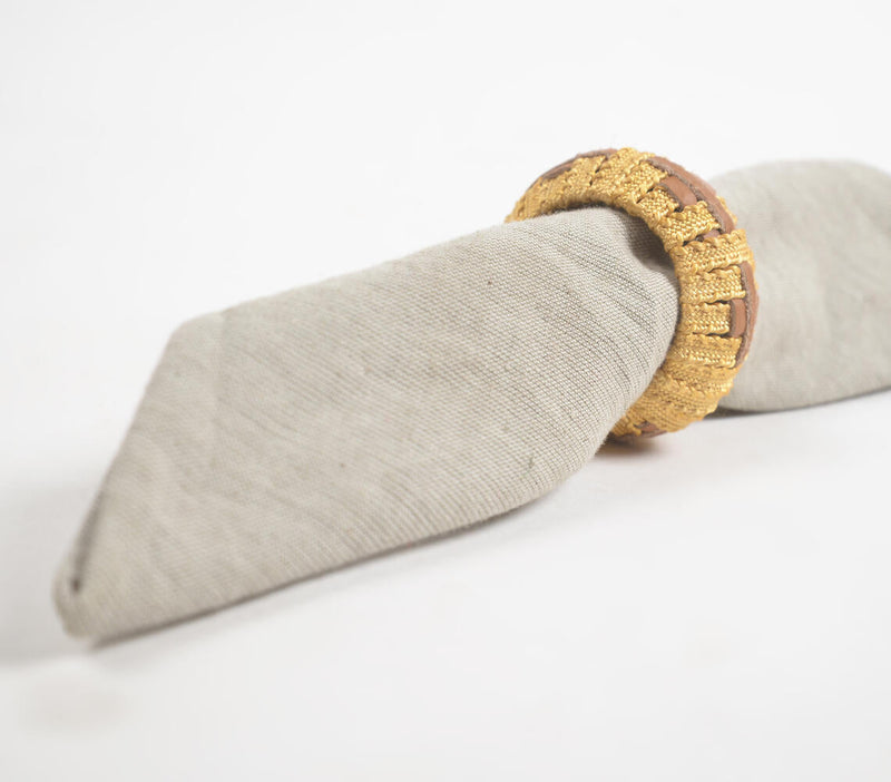 Statement Iron & Cane Round Napkin Ring (Set of 4)