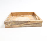 Elephant Motif Hand Painted Wooden Tray