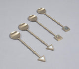 Celestial Stainless Steel Dessert Spoons (Set of 4)