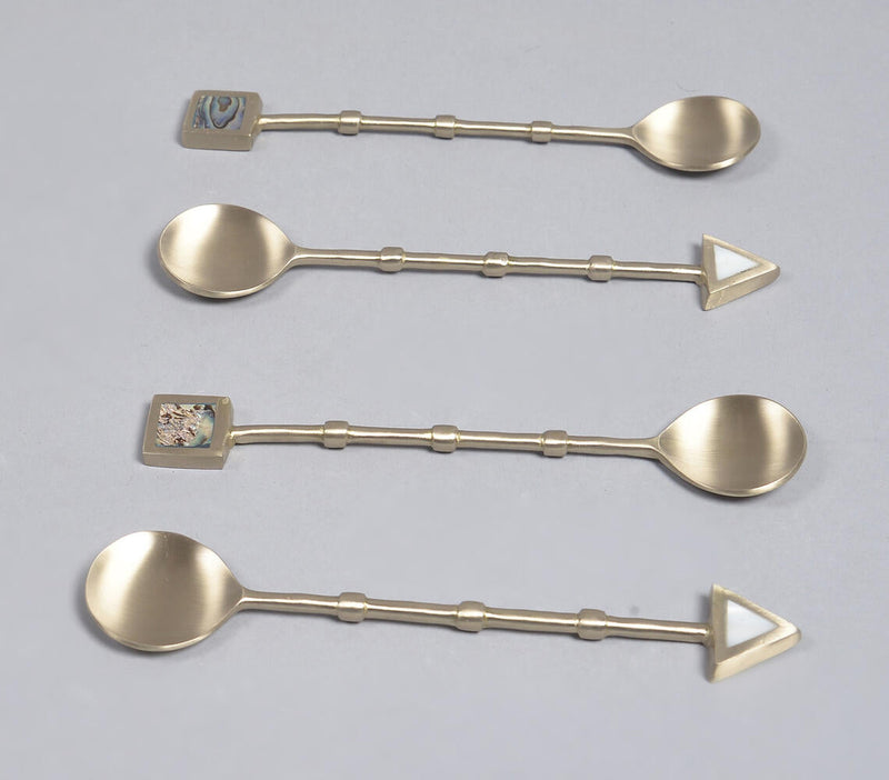Celestial Stainless Steel Dessert Spoons (Set of 4)