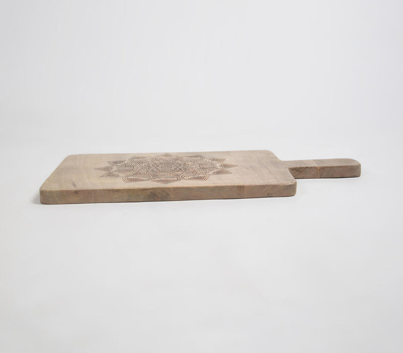 Engraved mandala Mango Wood Chopping Board