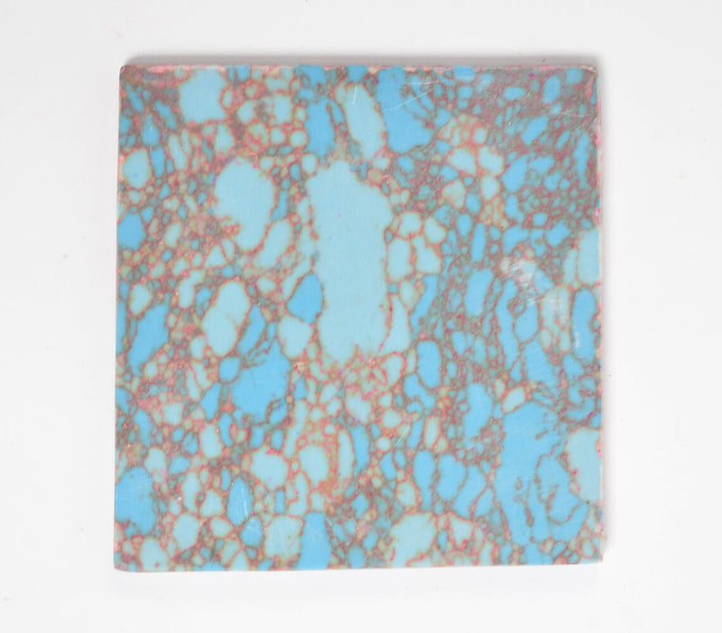 Abstract Textured Square Stone Coasters (Set of 4)