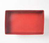 Enameled Iron Scarlet Serving Cart