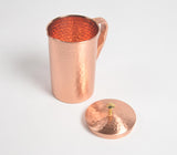 Hand Beaten Textured Copper Lacquer Coated Jug