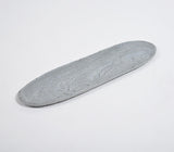 Hand Carved Grey Slate Oblong Tray