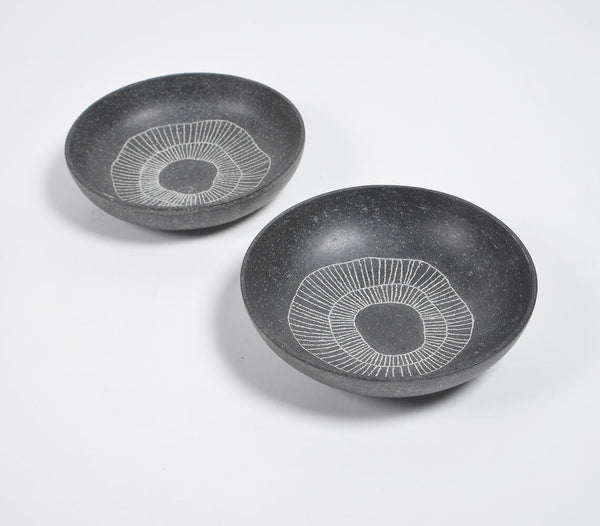 Hand carved Muguni Stone Bowls (set of 2)