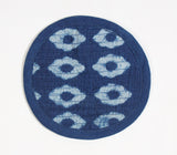 Indigo-Dyed Block Printed Cotton Coasters (set of 4)