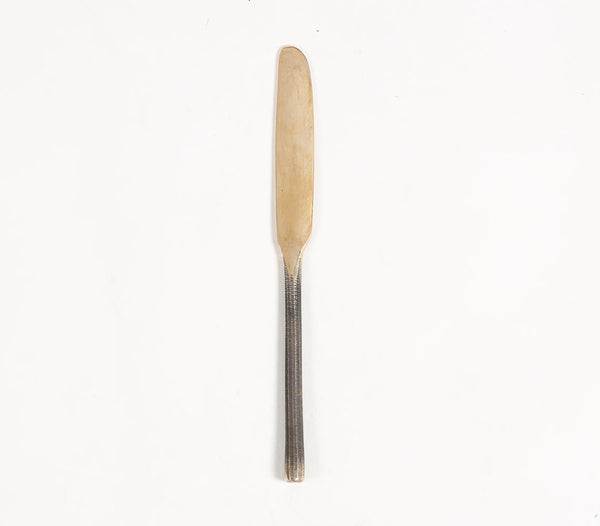 Hand Beaten Bronze-Toned Metal Butter Knife