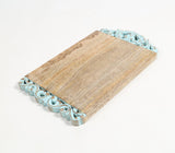 Hand Carved Wooden Distressed Finish Chopping Board